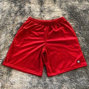 Champion Shorts - Champion Basketball Shorts - Red Champion Shorts - Champion Basketball Shorts - Red